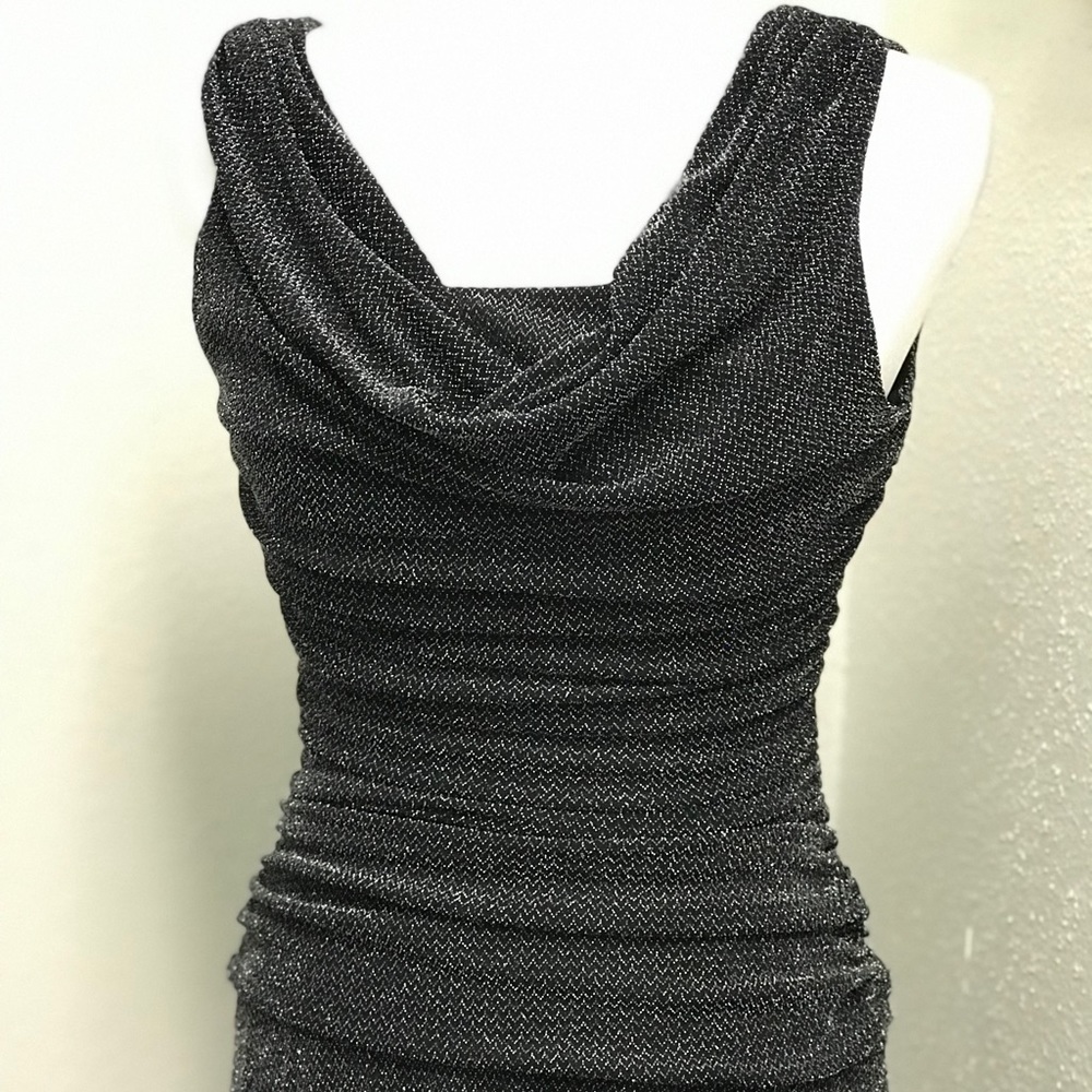 NightWay Ankle Length Metallic Dress